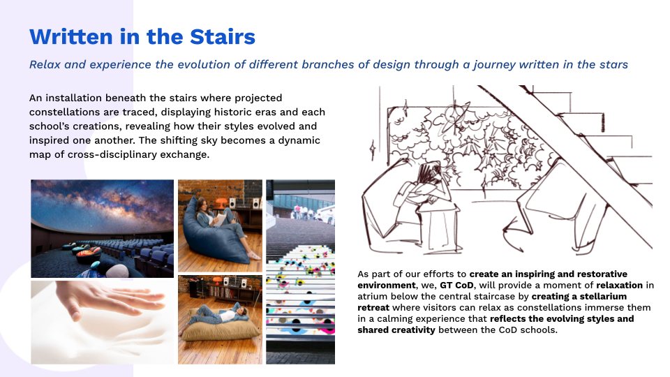 Written in the Stairs early exhibit concept